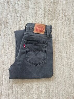 Levi's Charcoal Black High waisted jeans